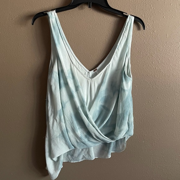 Free people Asymmetrical Tank Teal - Picture 1 of 3
